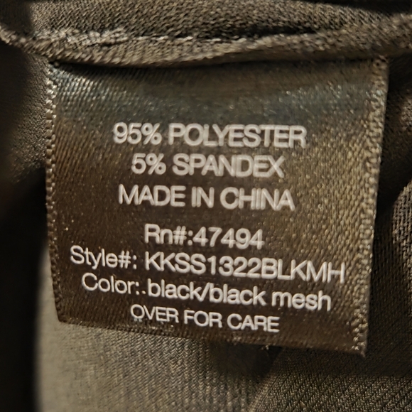 KamaliKulture Dress NORMA KAMALI Sheer Black Minimalist Long Sleeves Large Party - Picture 7 of 8